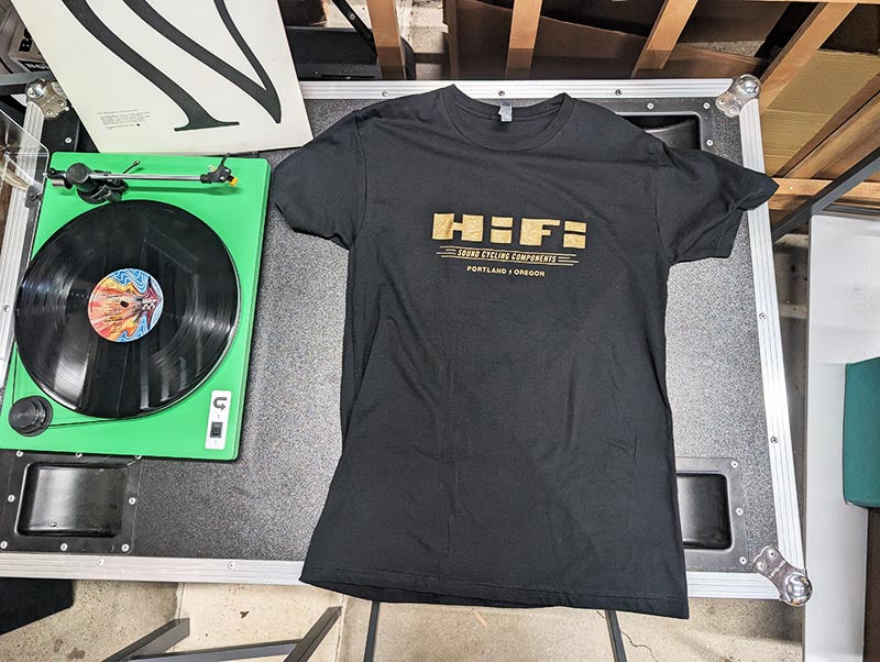 Black 'n' Gold Double-Sided Tee: Unisex & Women's